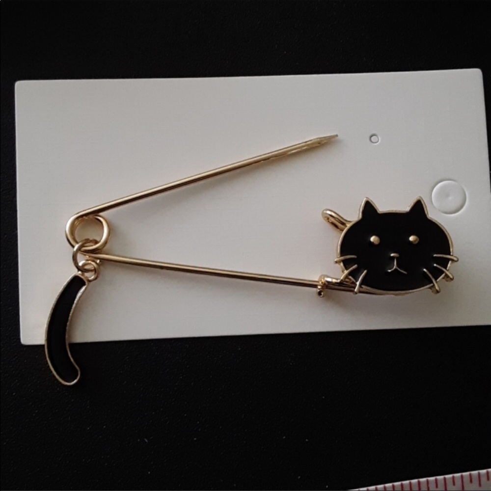 🐱 Cat Pin/Lapel - black - Picture 6 of 7